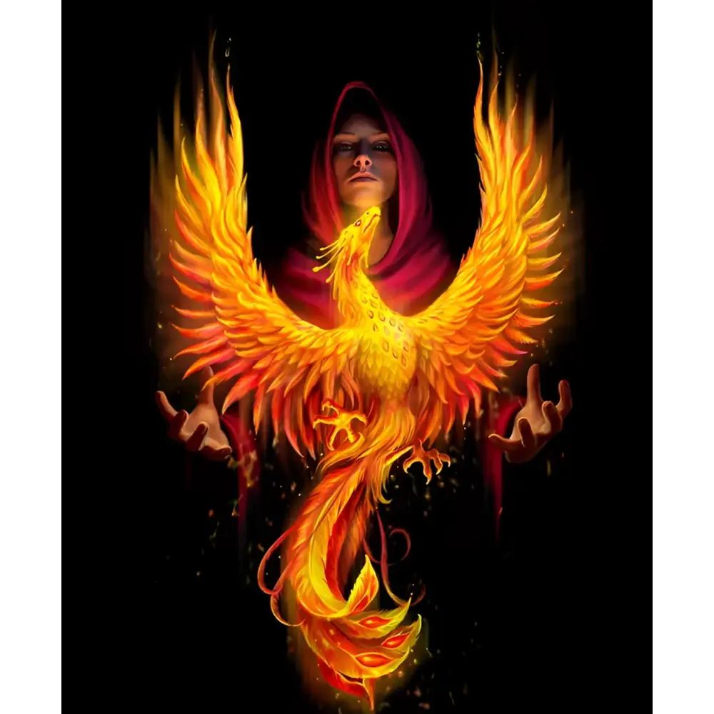 Anne Stokes 10’’x8’’ Wall Plaque - Phoenix Rising - canvas plaque