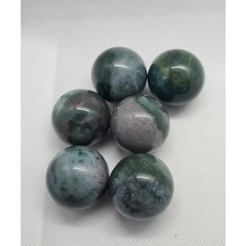 Green Jasper Spheres