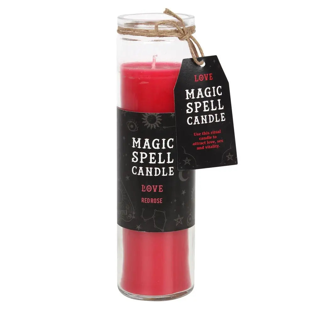 ROSE ’LOVE’ SPELL TUBE CANDLE - candles