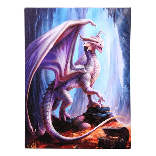19X25CM TREASURE TROVE CANVAS PLAQUE BY ANNE STOKES - canvas plaque