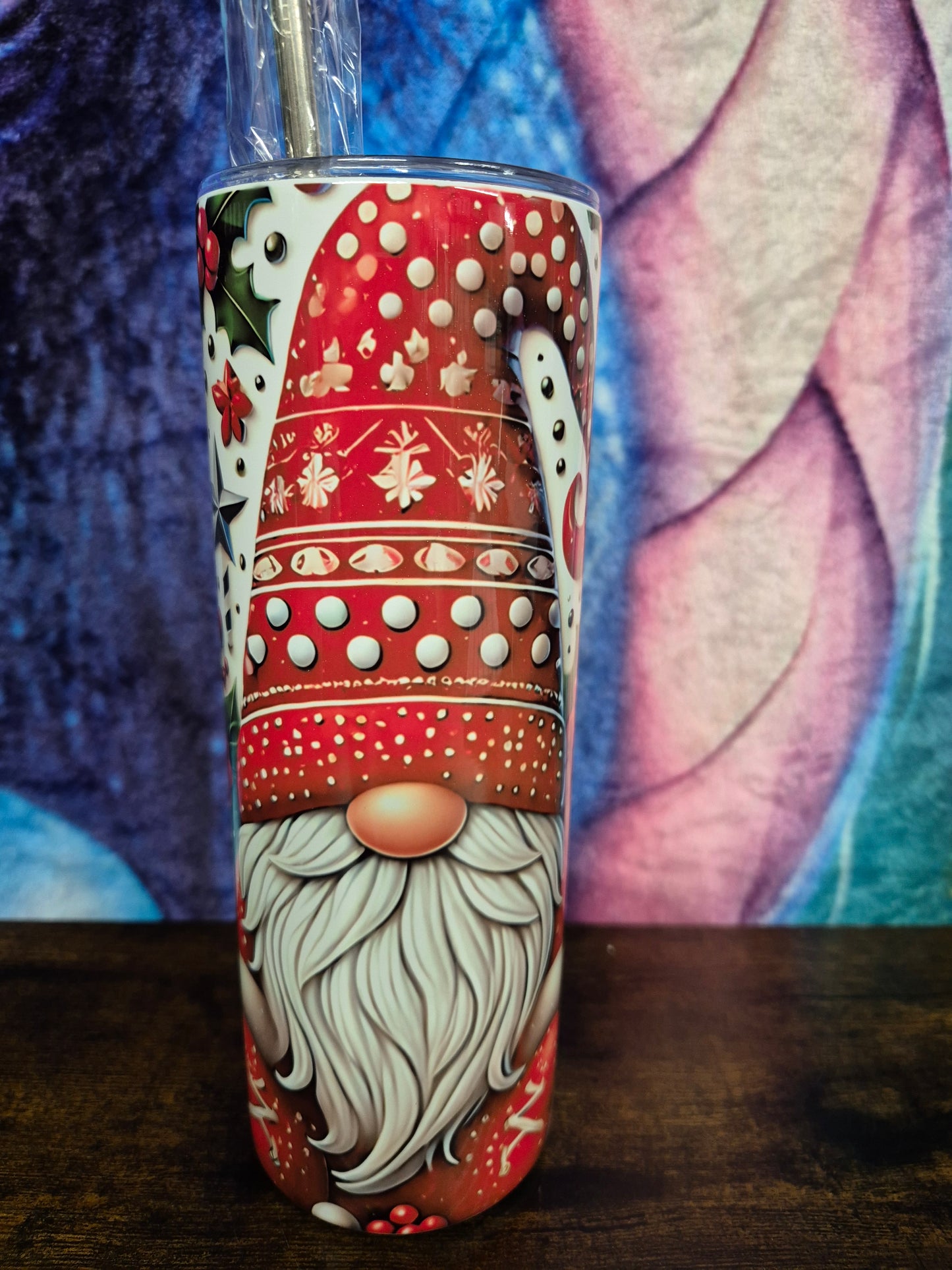 Christmas Gonk Tumbler, Christmas Gnome 20oz Tumbler - lovely gift idea for the festive season