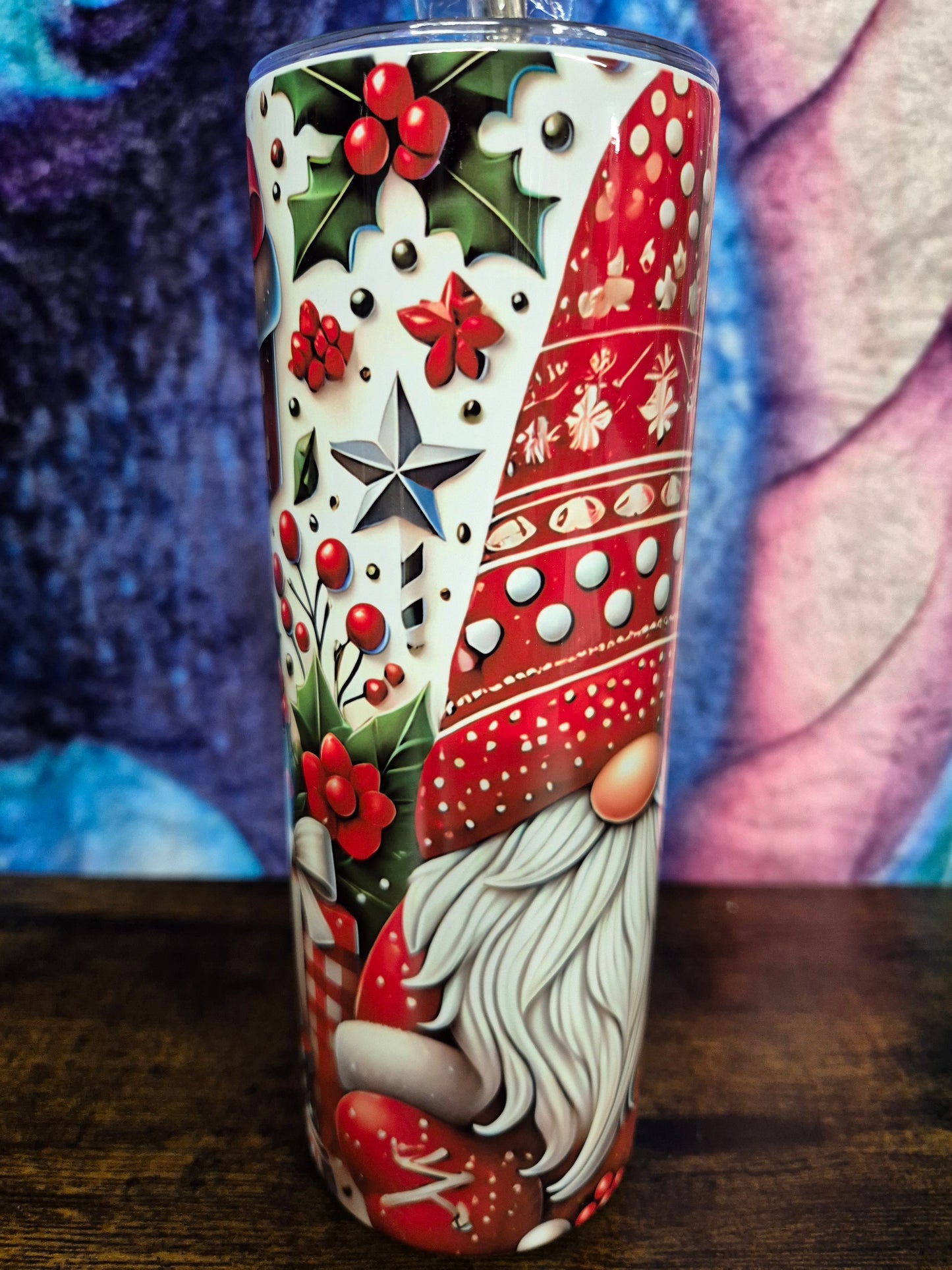 Christmas Gonk Tumbler, Christmas Gnome 20oz Tumbler - lovely gift idea for the festive season