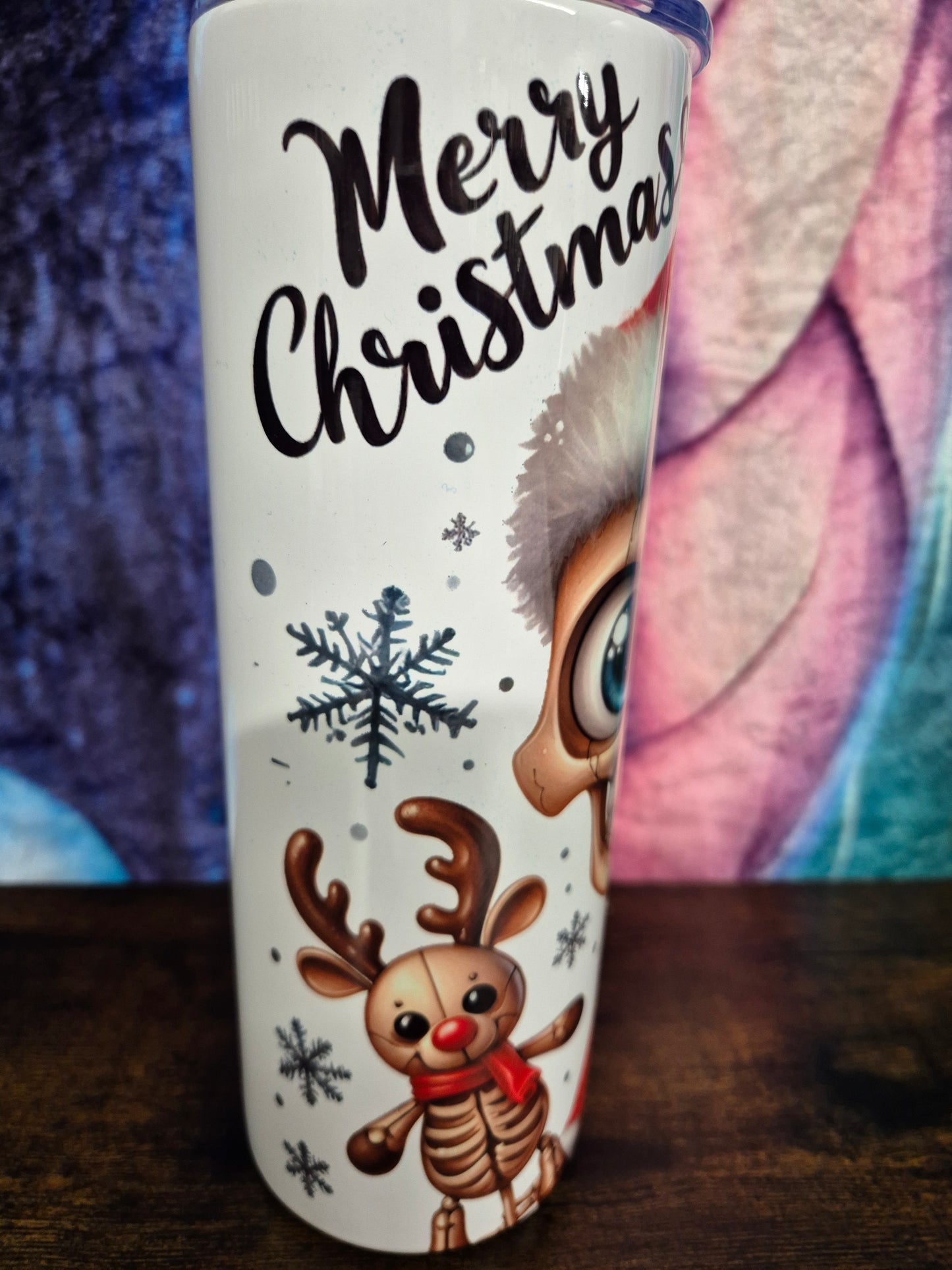 Merry Christmas Skeleton festive 20oz tumbler - perfect gift to yourself or someone else