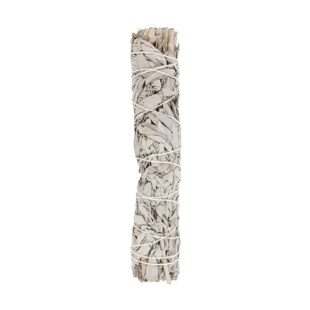 22.5CM LARGE WHITE SAGE SMUDGE STICK WAND - incense burner