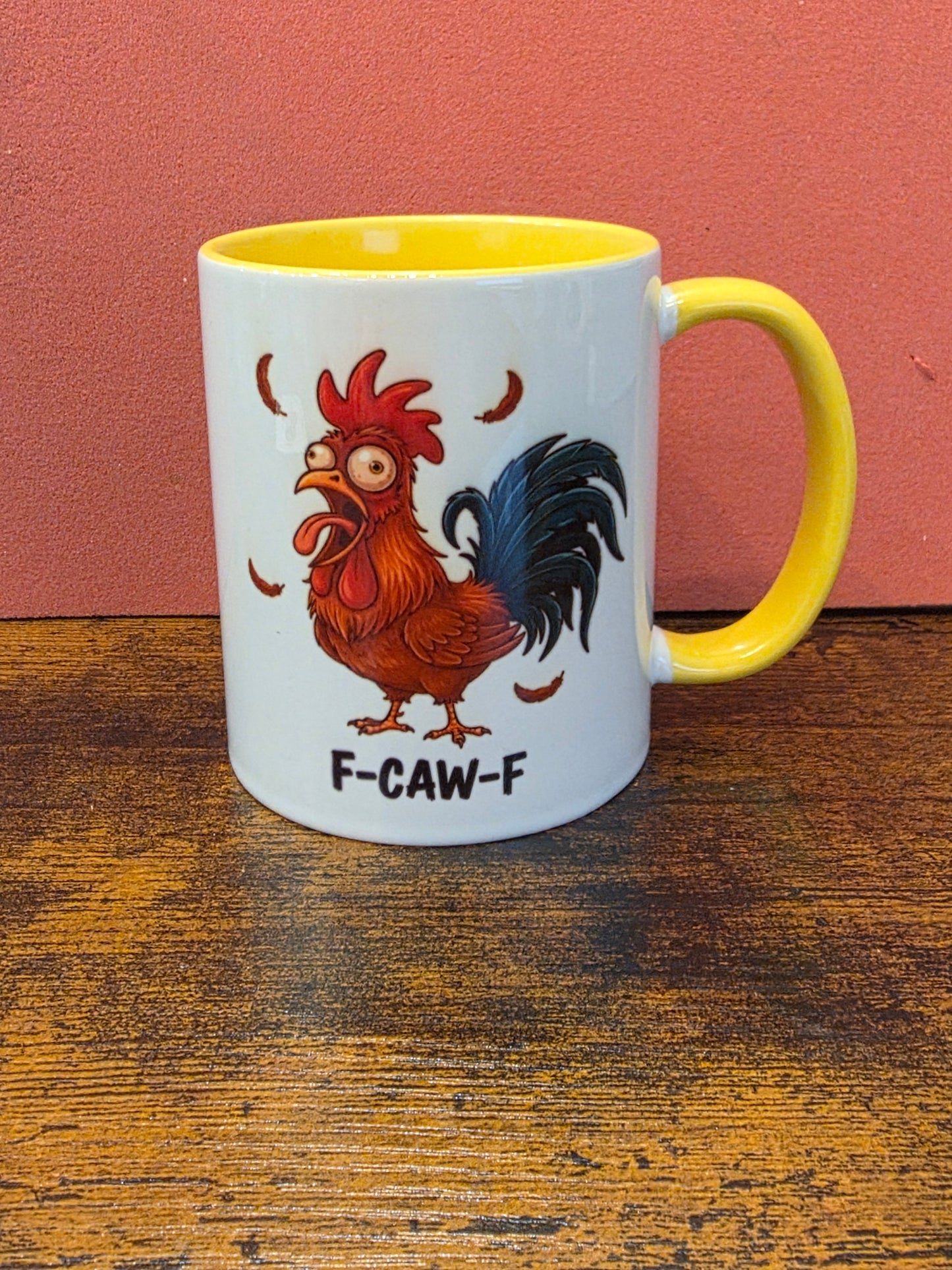 F-CAW-F coffee mug with optional coaster