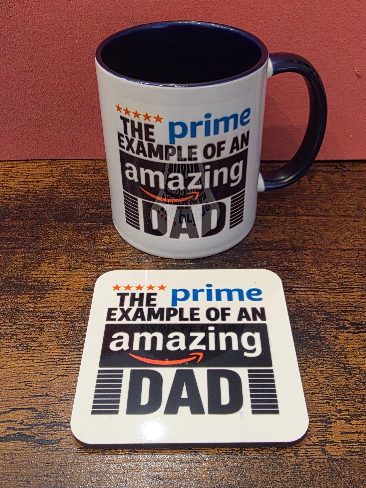 Prime Dad coffee mug with optional coaster