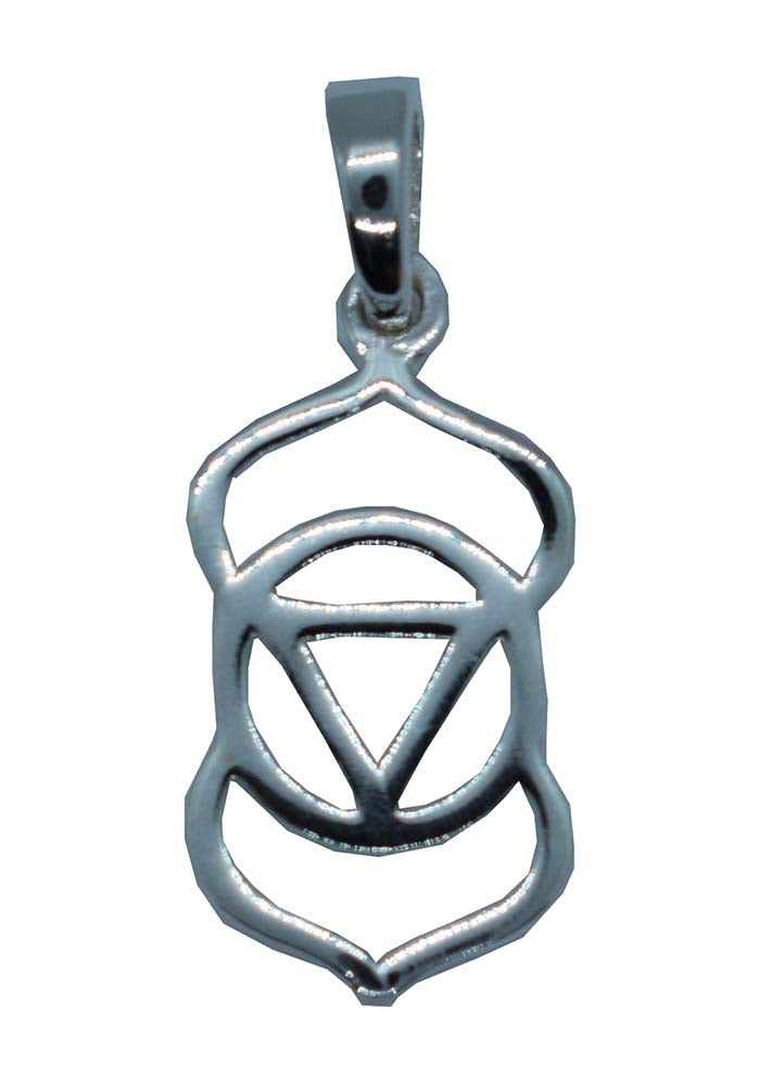 Pendant Chakra Third Eye 925 Sterling Silver - optional chain