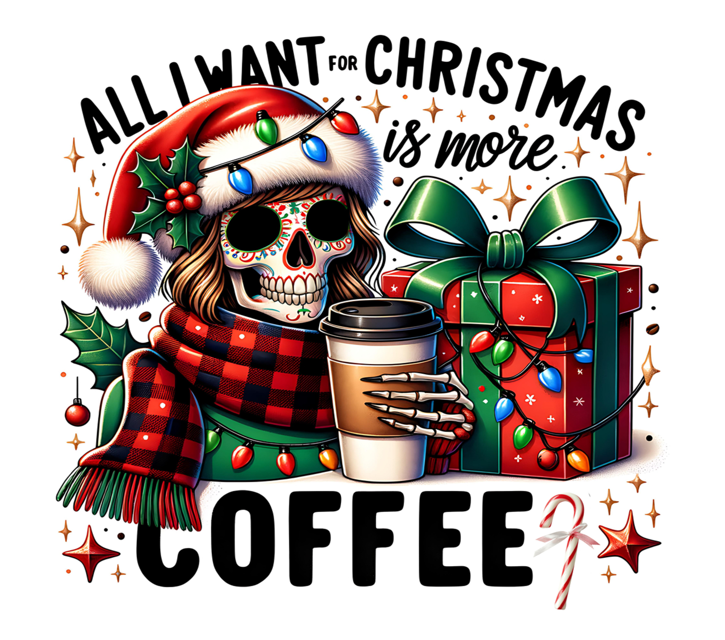 All I Want For Christmas is more Coffee 20oz Tumbler - great gift for the festive season