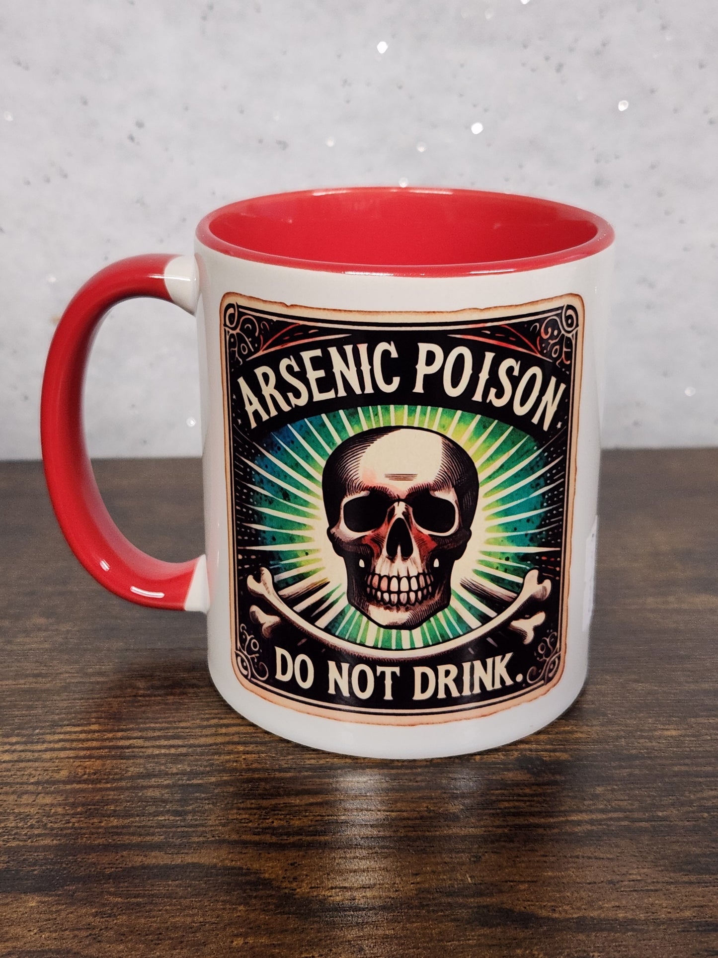 A comical "Arsenic Poison - Do not drink" Mug - Drinkware