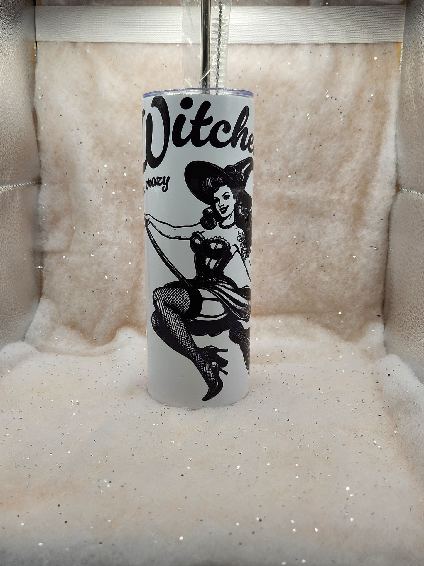 Funny 'Witches be Crazy' Tumbler - Perfect for Halloween - Bottle, Drinkware