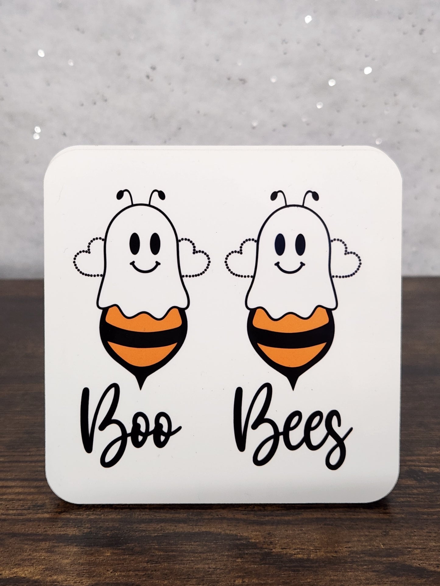 A cute, funny "Boo Bees" Halloween Mug with Optional Coaster (1) for Halloween - Mug, Drinkware