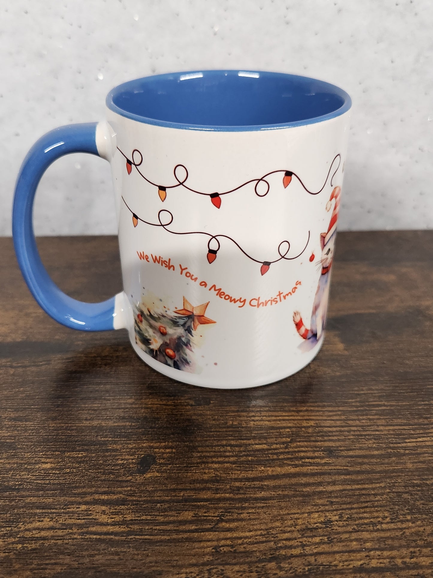 Meowy Christmas Cat Mug