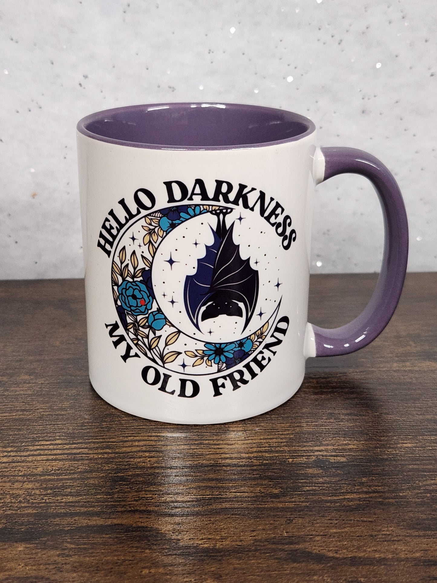 Hello Darkness My Old Friend Black Soft Fabric Coffee Tea Mug Gift For Him / Her / Friend / Mug