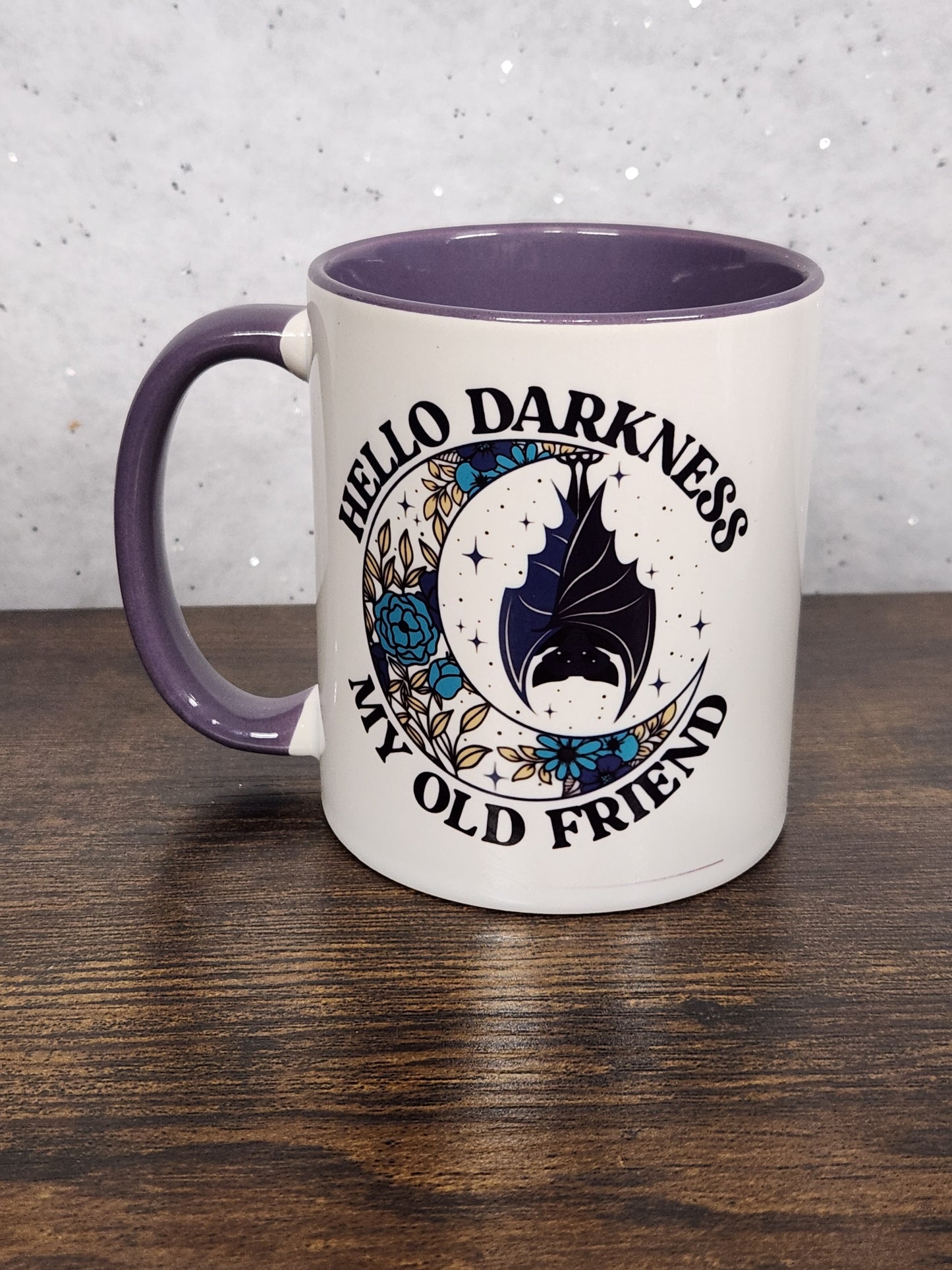 Hello Darkness My Old Friend Black Soft Fabric Coffee Tea Mug Gift For Him / Her / Friend / Mug