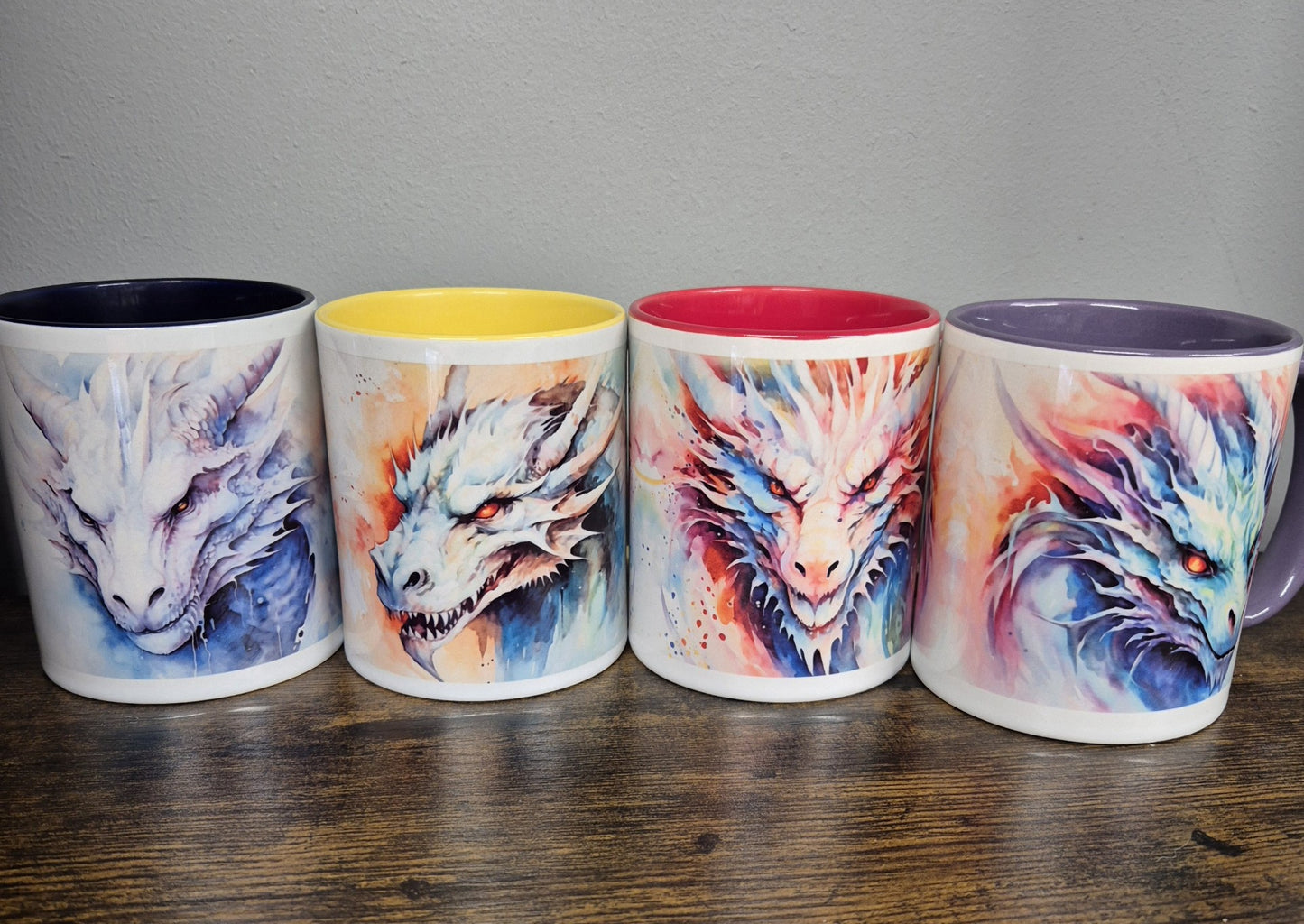 Dragon Mug - Print on both sides - Choice of 4