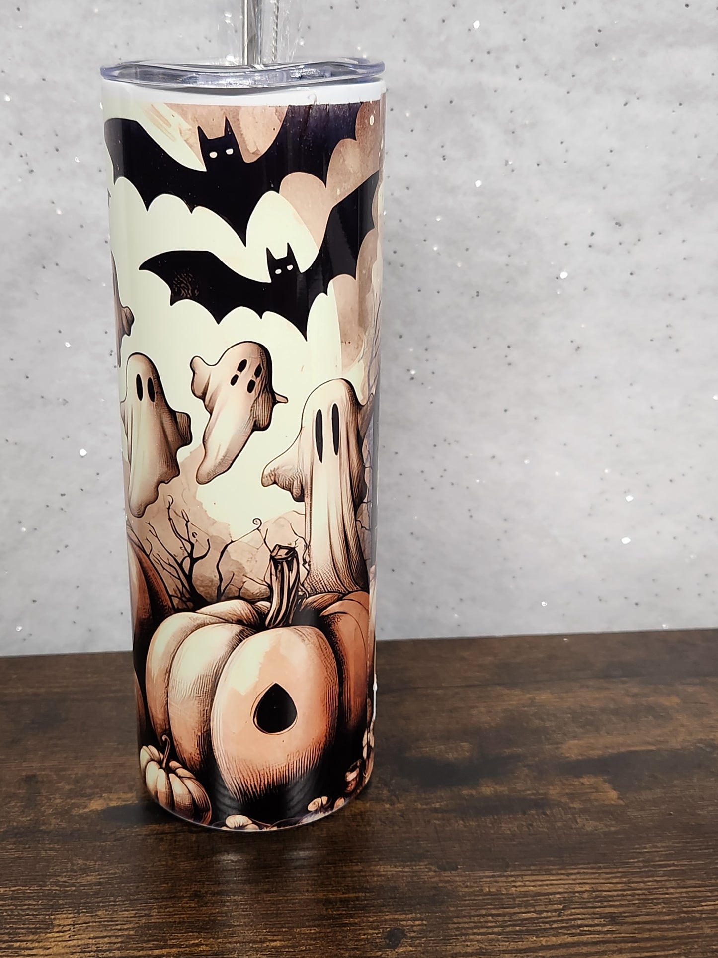 A Scary Halloween House Scene - 20oz Tumbler - Drinkware