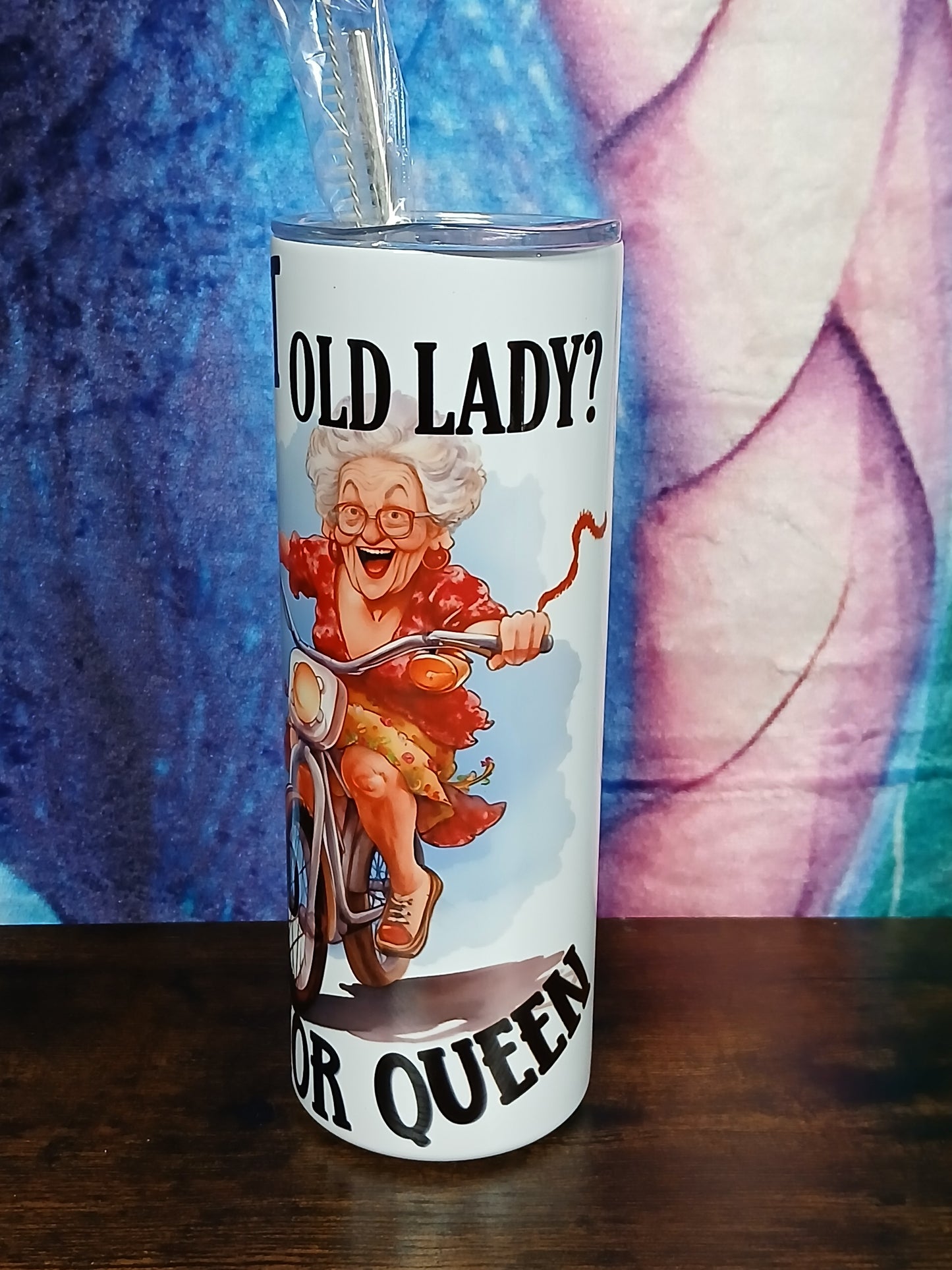 A funny Biker Granny - Tumbler - Drinkware