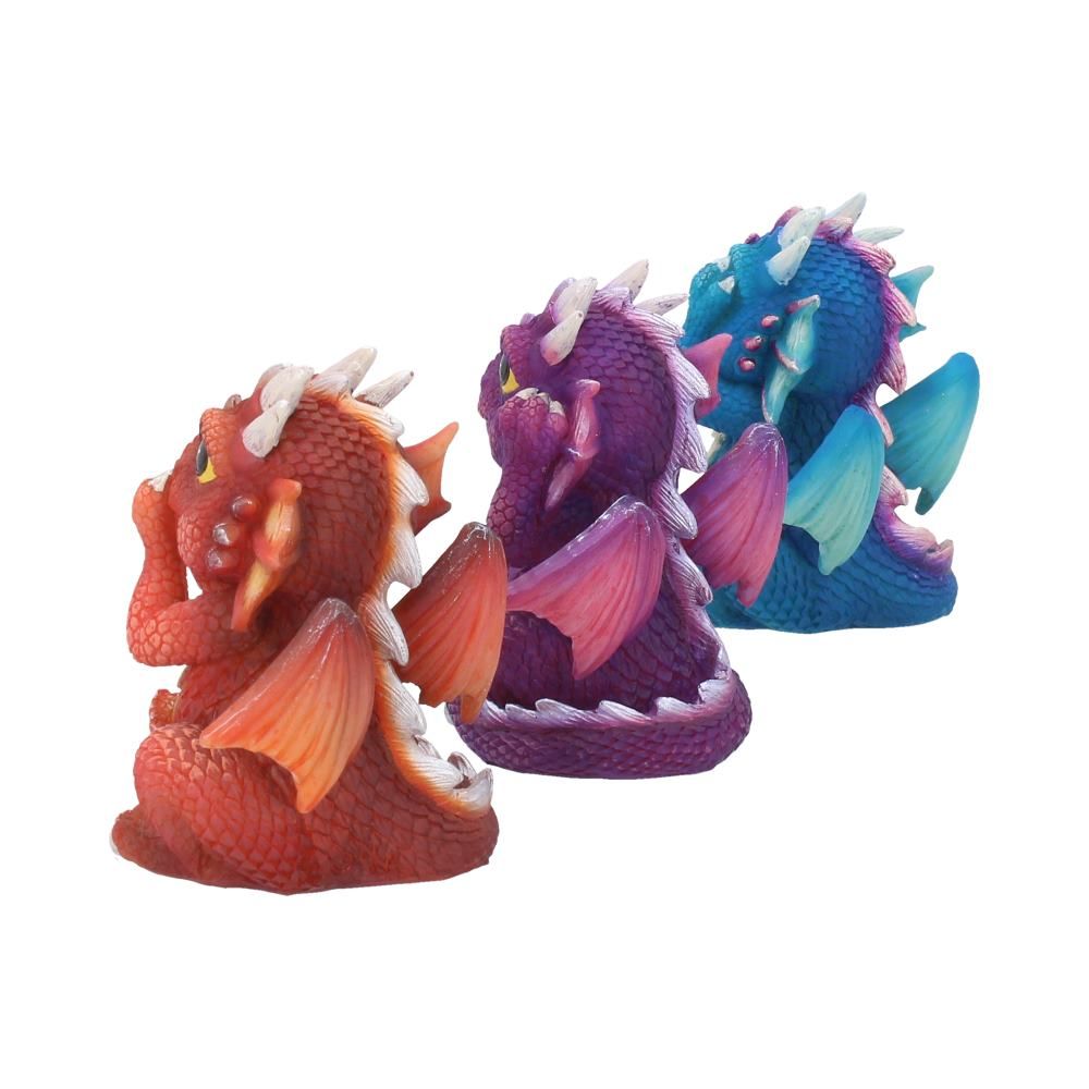 Three Wise Dragonlings 8.5cm Nemesis Now Three Wise Dragonlings Figurines Dragon Ornaments