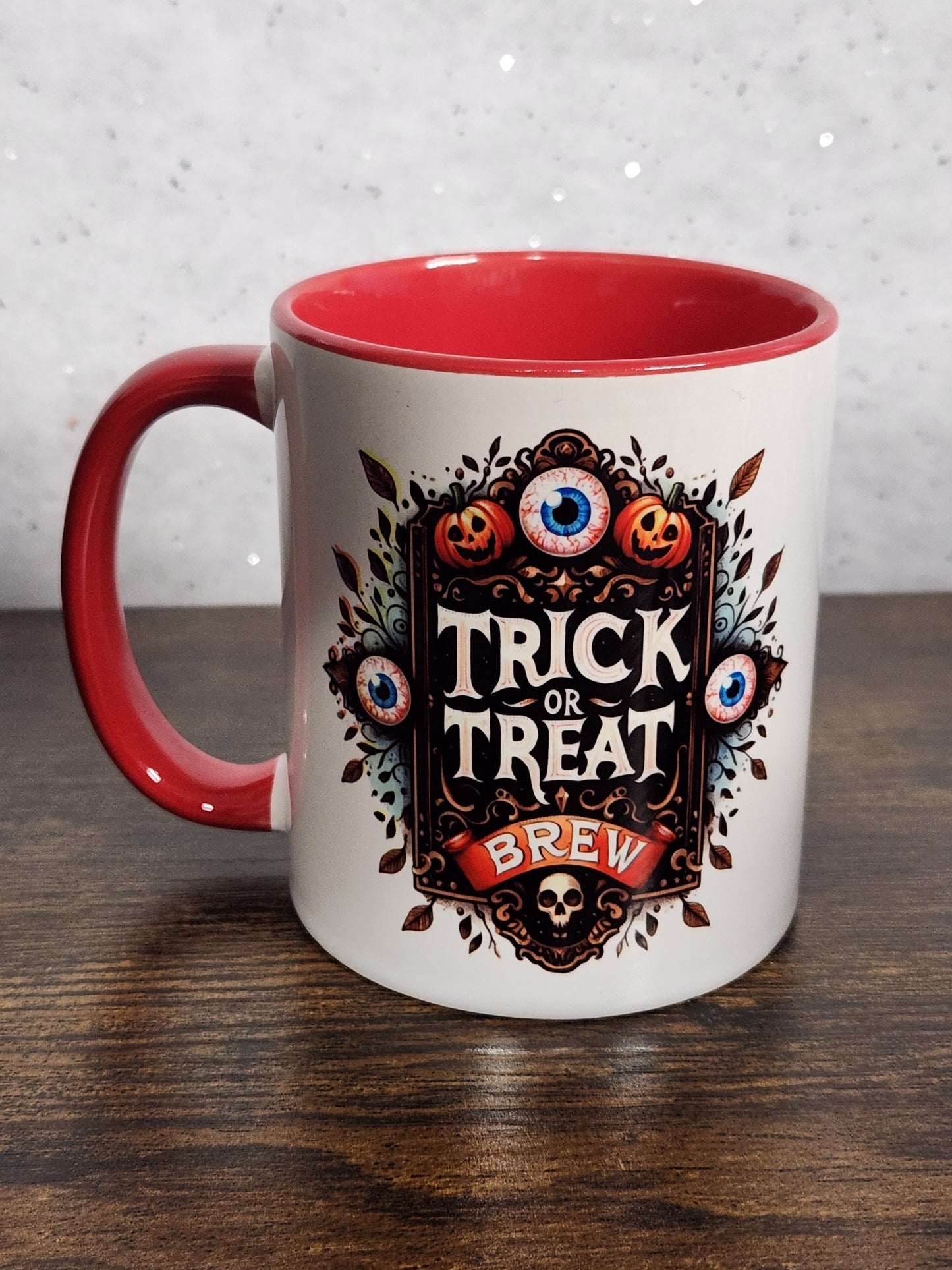 Halloween Trick Or Treat Ceramic Mug,11oz Mug,Halloween Coffee Mug,Halloween Tea Mug,Cute t Ceramic Mug,Halloween Mug,Trick Or Treat Mug