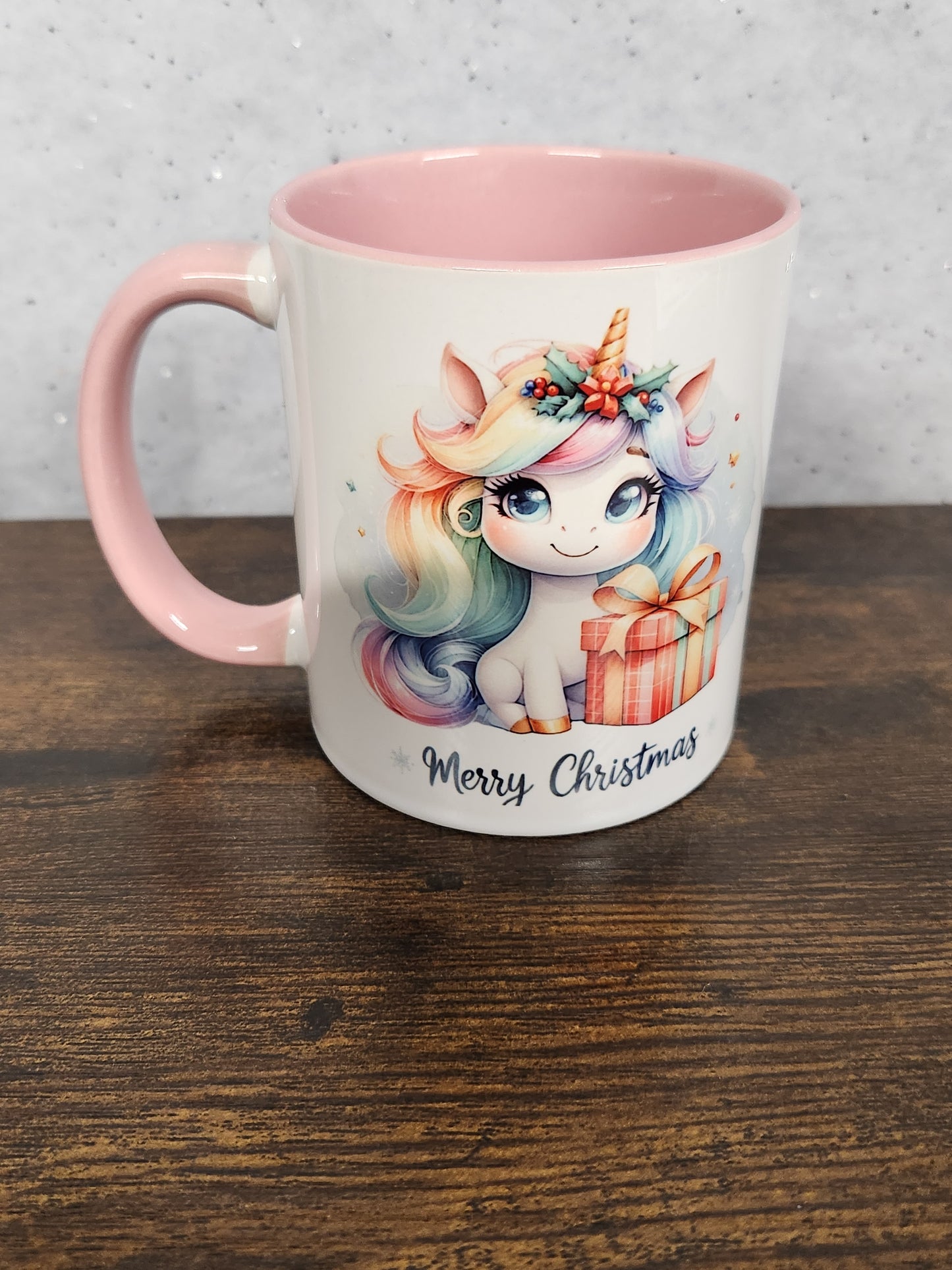 A beautiful festive Unicorn Mug - 2 designs