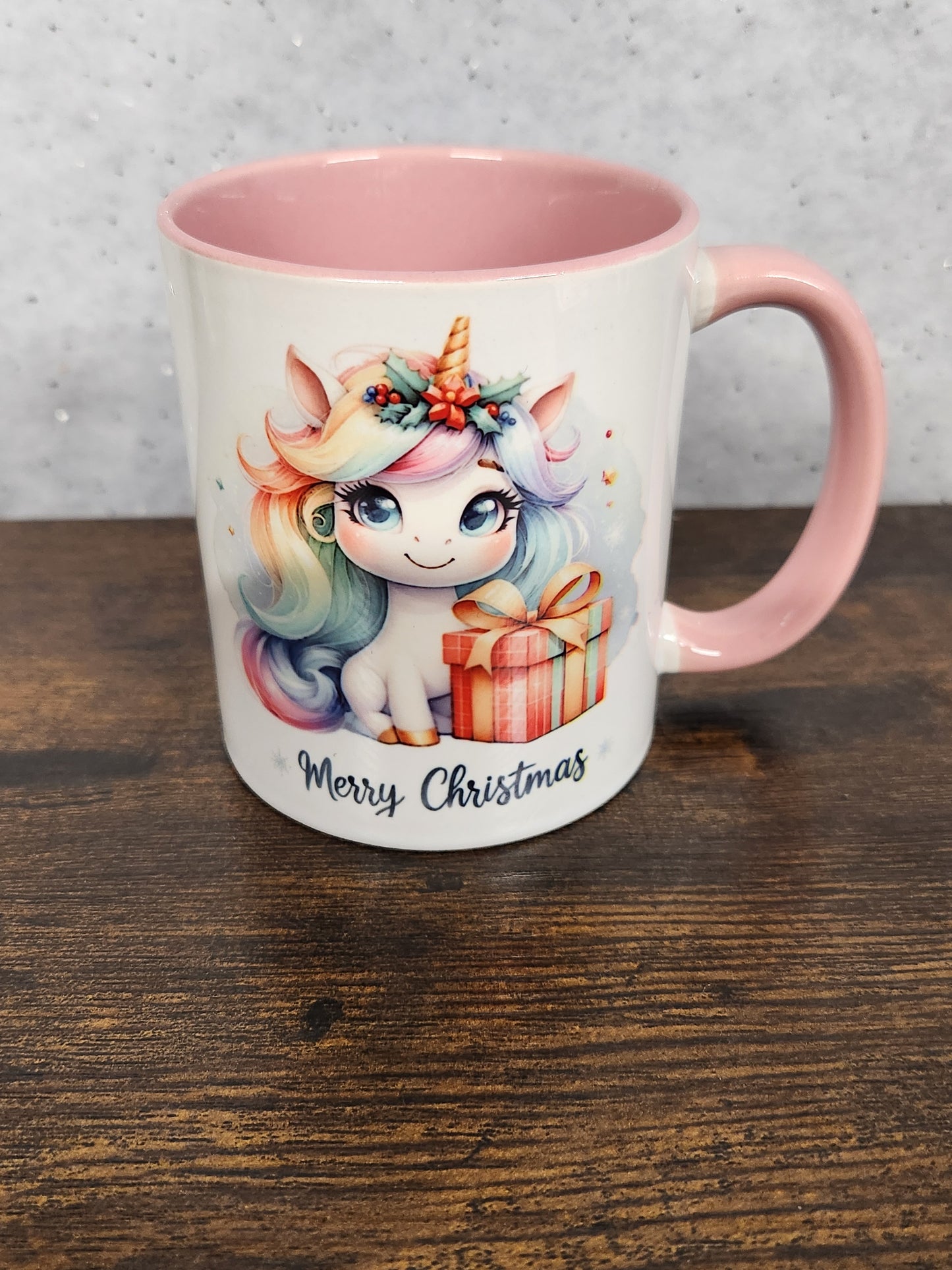 A beautiful festive Unicorn Mug - 2 designs