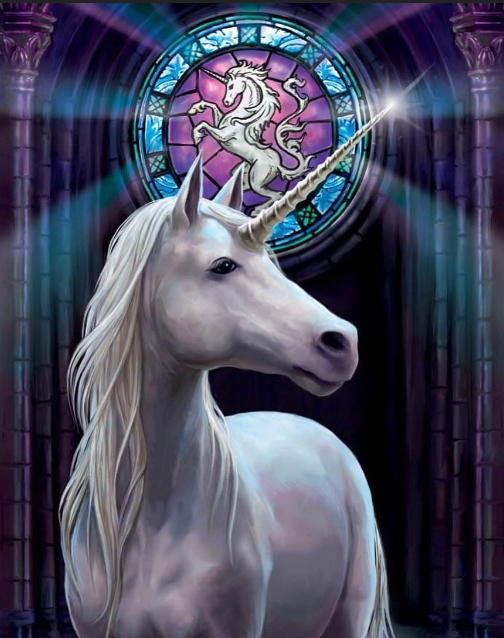 Anne Stokes 10"x8" Wall Plaque - Unicorn