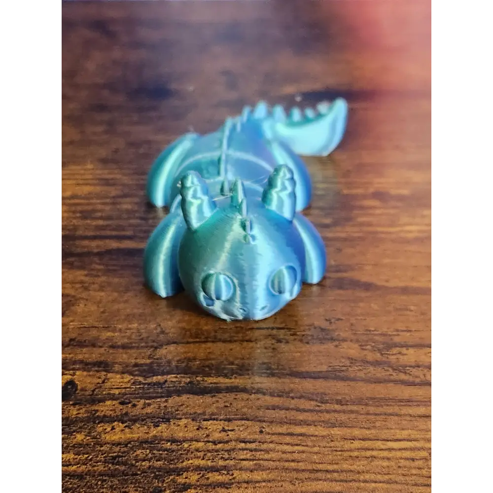 A cute little 3D Printed articulated Cat-Dragon - 11cm long - 3D Printed