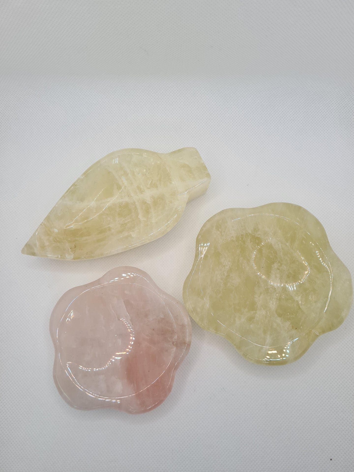 Lovely Rose quartz Flower Bowl, Lovely Citrine Flower Bowl, Lovely Citrine Flower Bowl