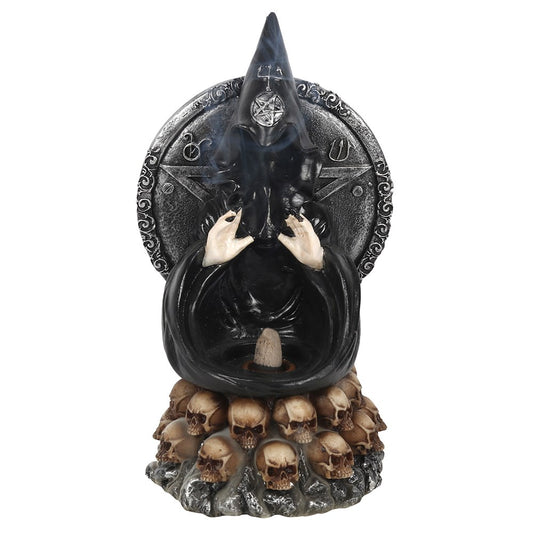 BLACK CLOAK BACKFLOW BURNER AND INCENSE STICK HOLDER