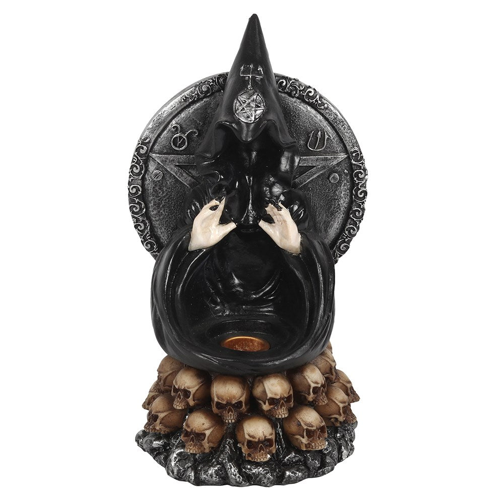 BLACK CLOAK BACKFLOW BURNER AND INCENSE STICK HOLDER