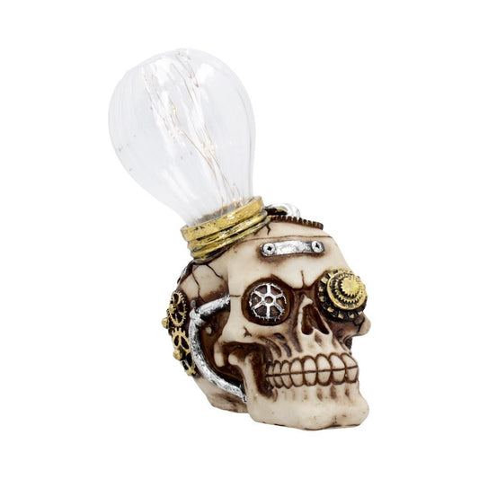 Bright Idea 17cm Bright Idea Light up Steampunk Skull Ornament 17cm