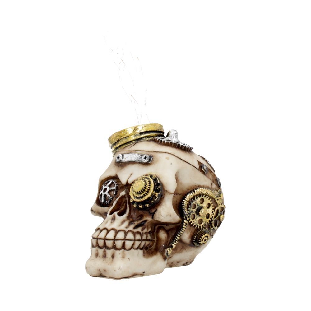 Bright Idea 17cm Bright Idea Light up Steampunk Skull Ornament 17cm