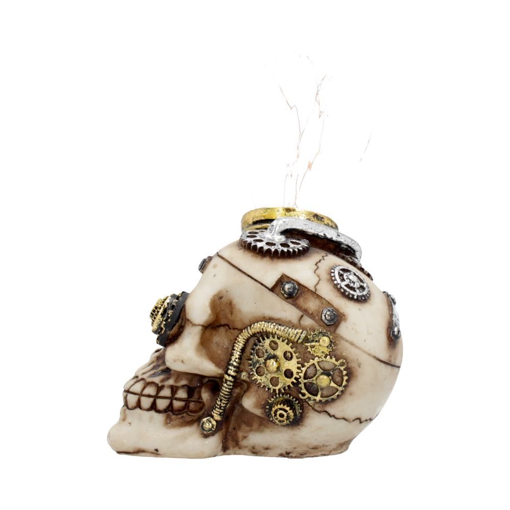 Bright Idea 17cm Bright Idea Light up Steampunk Skull Ornament 17cm