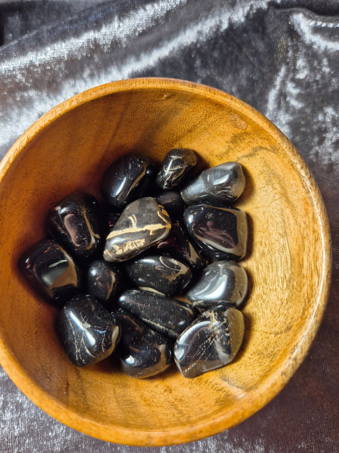 Tumble Stones x 2- choose from Purple Dalmatian Jasper,  Black Onyx,  Grey Agate  Bronzite,  Yellow Dalmatian Jasper,  Peach Aventurine