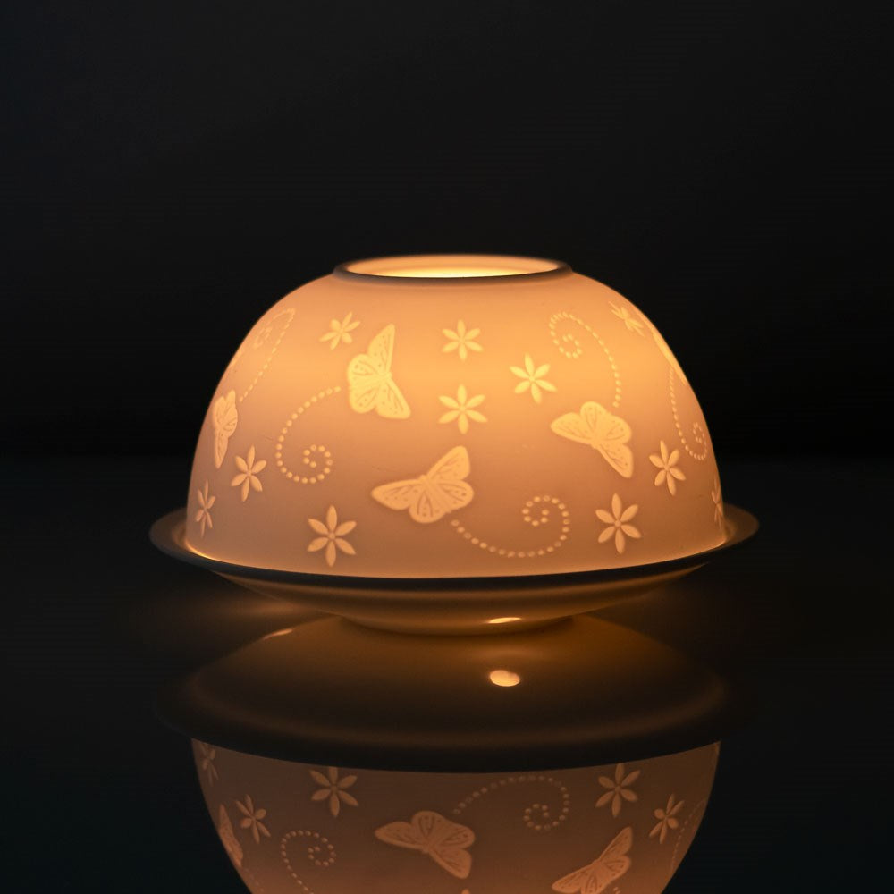 Butterfly Dome Tealight Holder, Tree of Life Dome Tealight Holder