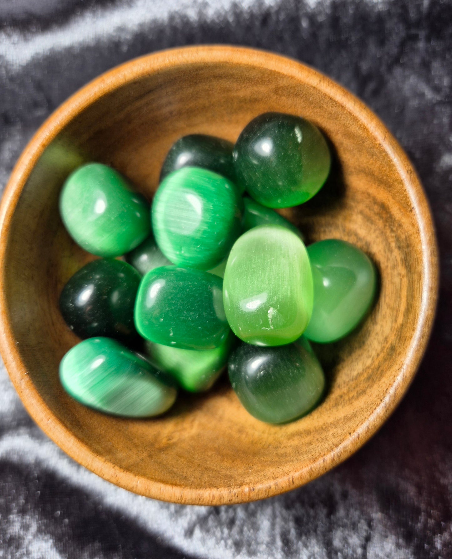 Choice of tumble stones from Brecciated Jasper,  green cats eye,  white aventurine or  South African serpentine