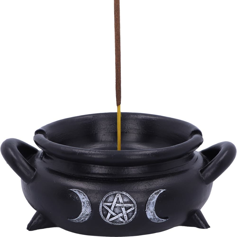 Cauldron Bubble Incense Burner  13cm  Cauldron Bubble Witch Wiccan Incense Stick Burners by Nemesis Now