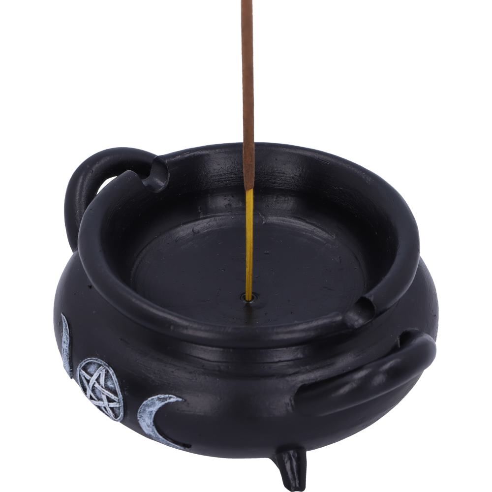 Cauldron Bubble Incense Burner  13cm  Cauldron Bubble Witch Wiccan Incense Stick Burners by Nemesis Now