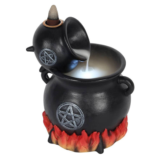 POURING CAULDRONS BACKFLOW INCENSE HOLDER - pentagram