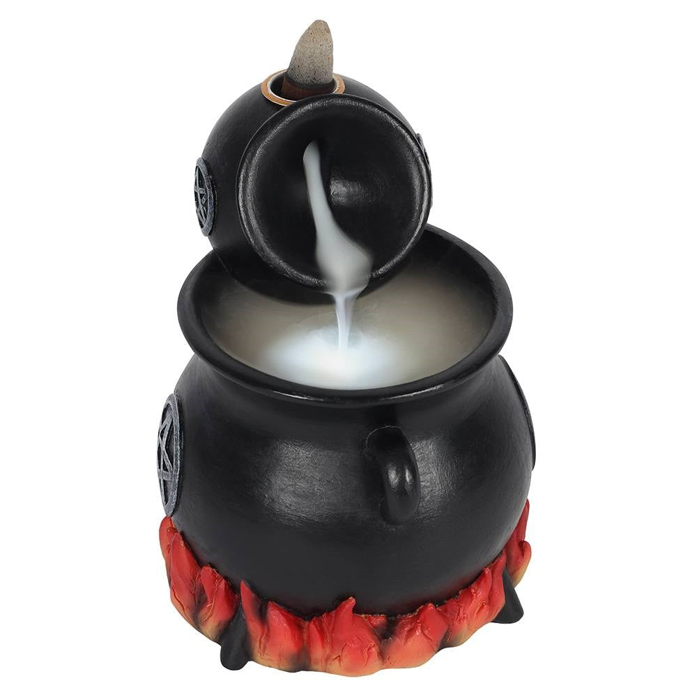 POURING CAULDRONS BACKFLOW INCENSE HOLDER - pentagram