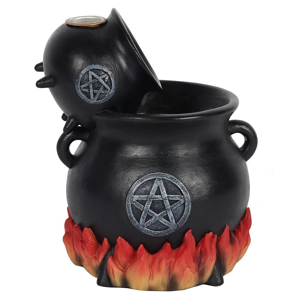 POURING CAULDRONS BACKFLOW INCENSE HOLDER - pentagram