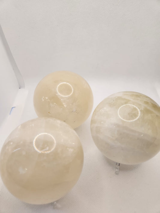 Large Citrine Crystal Spheres - choice of 3