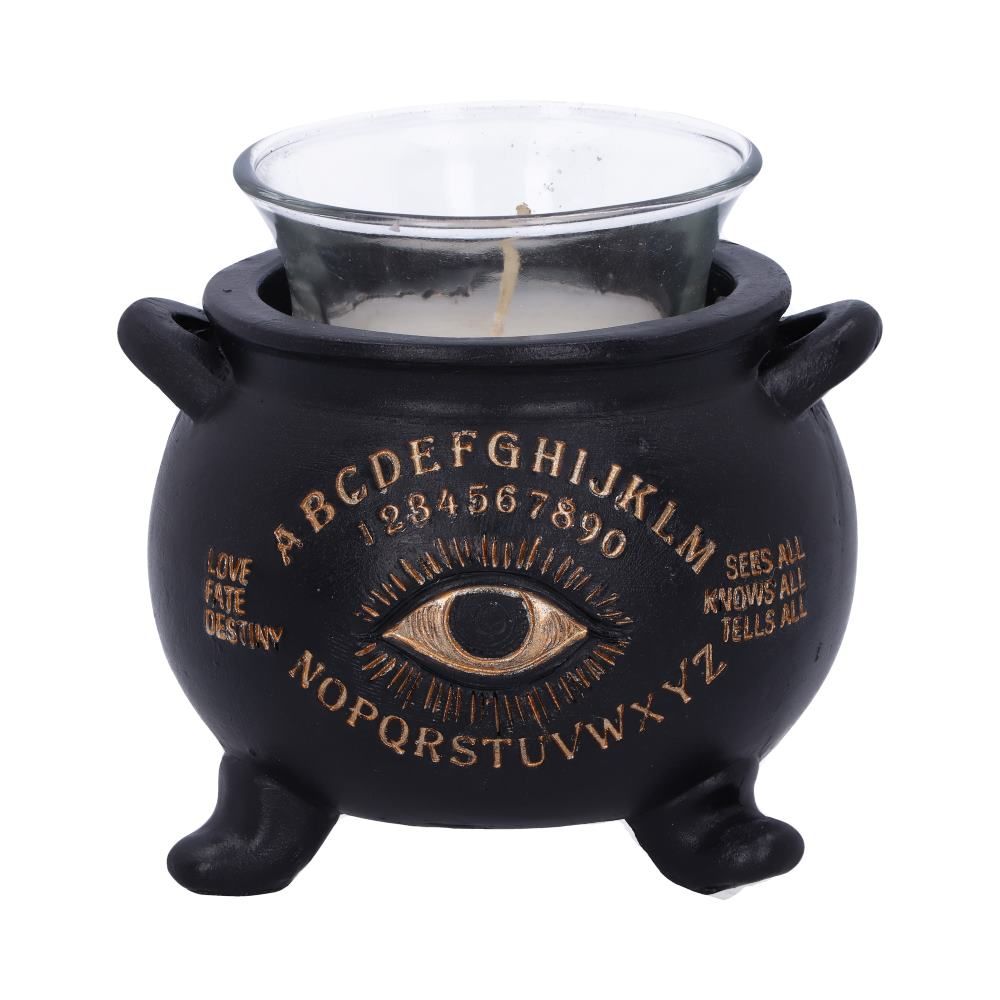 All Seeing Cauldron Candle Holder 9cm All Seeing Eye Witches Cauldron Tealight Candle Holder by Nemesis Now