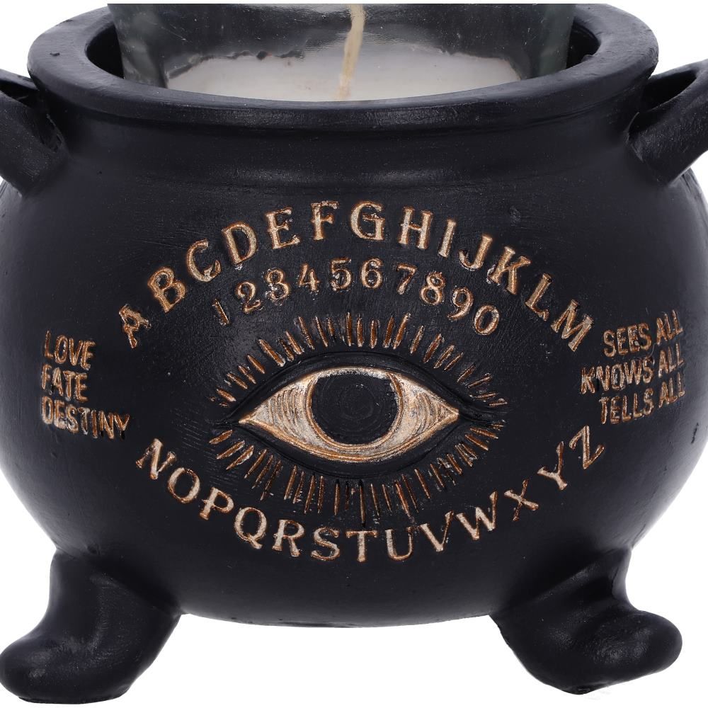 All Seeing Cauldron Candle Holder 9cm All Seeing Eye Witches Cauldron Tealight Candle Holder by Nemesis Now