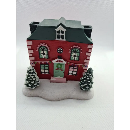 Christmas house incense cone burner