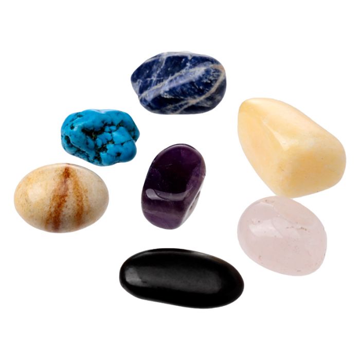 Mini Set of 7 Chakra Tumble Stones