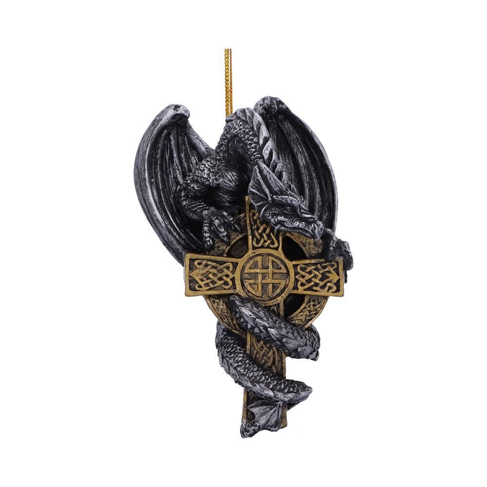 Claus Hanging Ornament 11cm Claus Festive Hanging Dragon Ornament by NEMESIS NOW