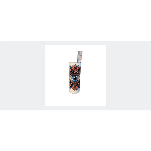 Colourful Evil Eye 20oz tumbler - hot and cold - sublimation - can be personalised - flask