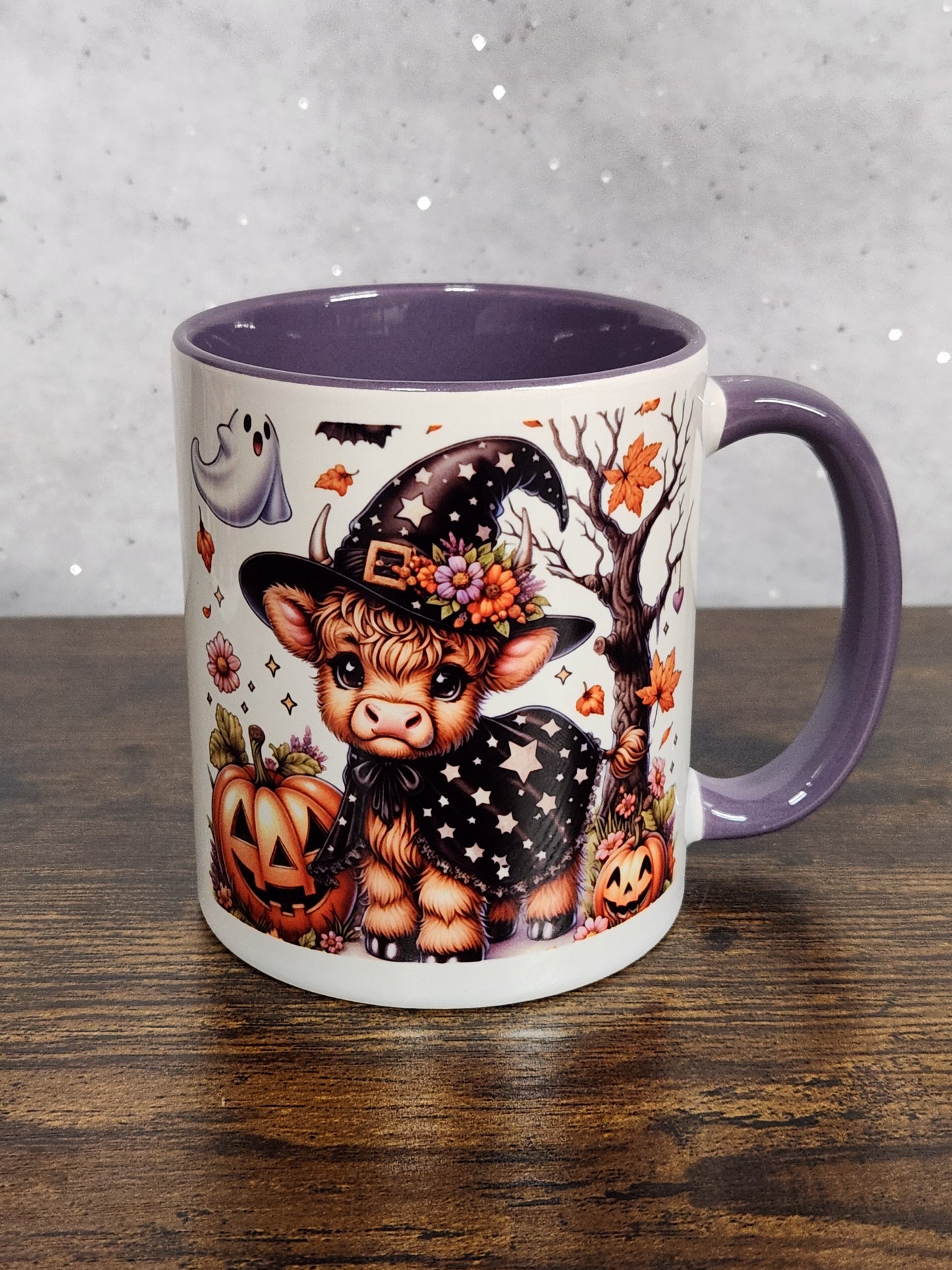 Cute festive Halloween Highland Coo Mugs - 3 different designs