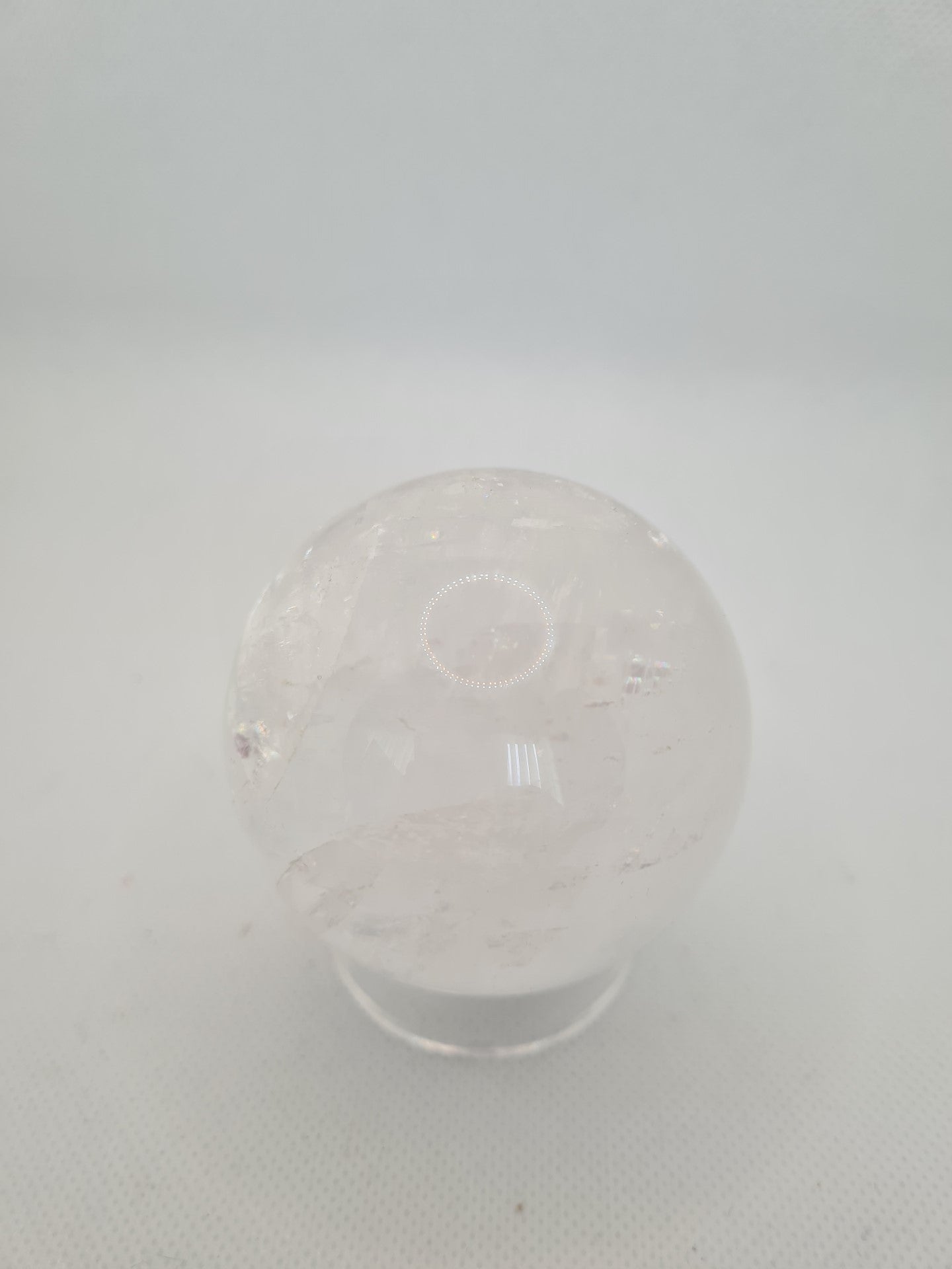 Lovely Clear Quartz Sphere (Amazing rainbows)